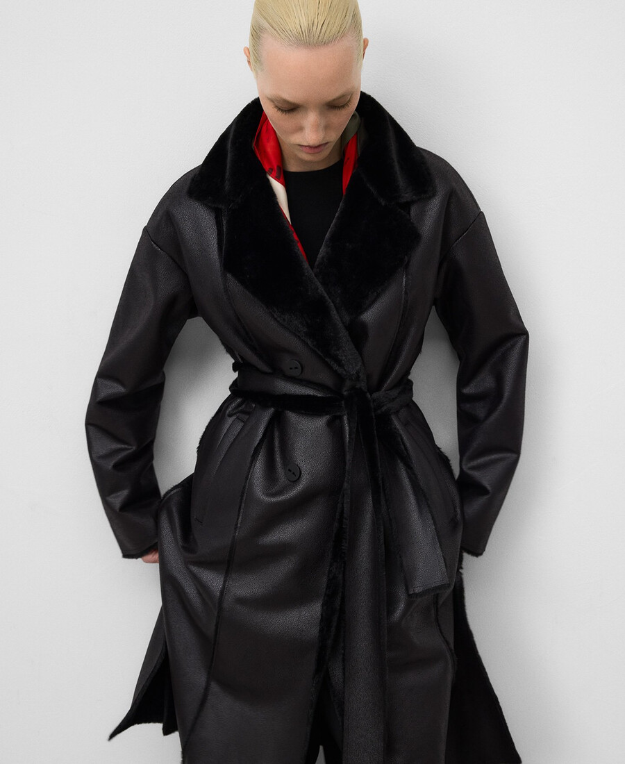 cappotto double face non in pelle da donna