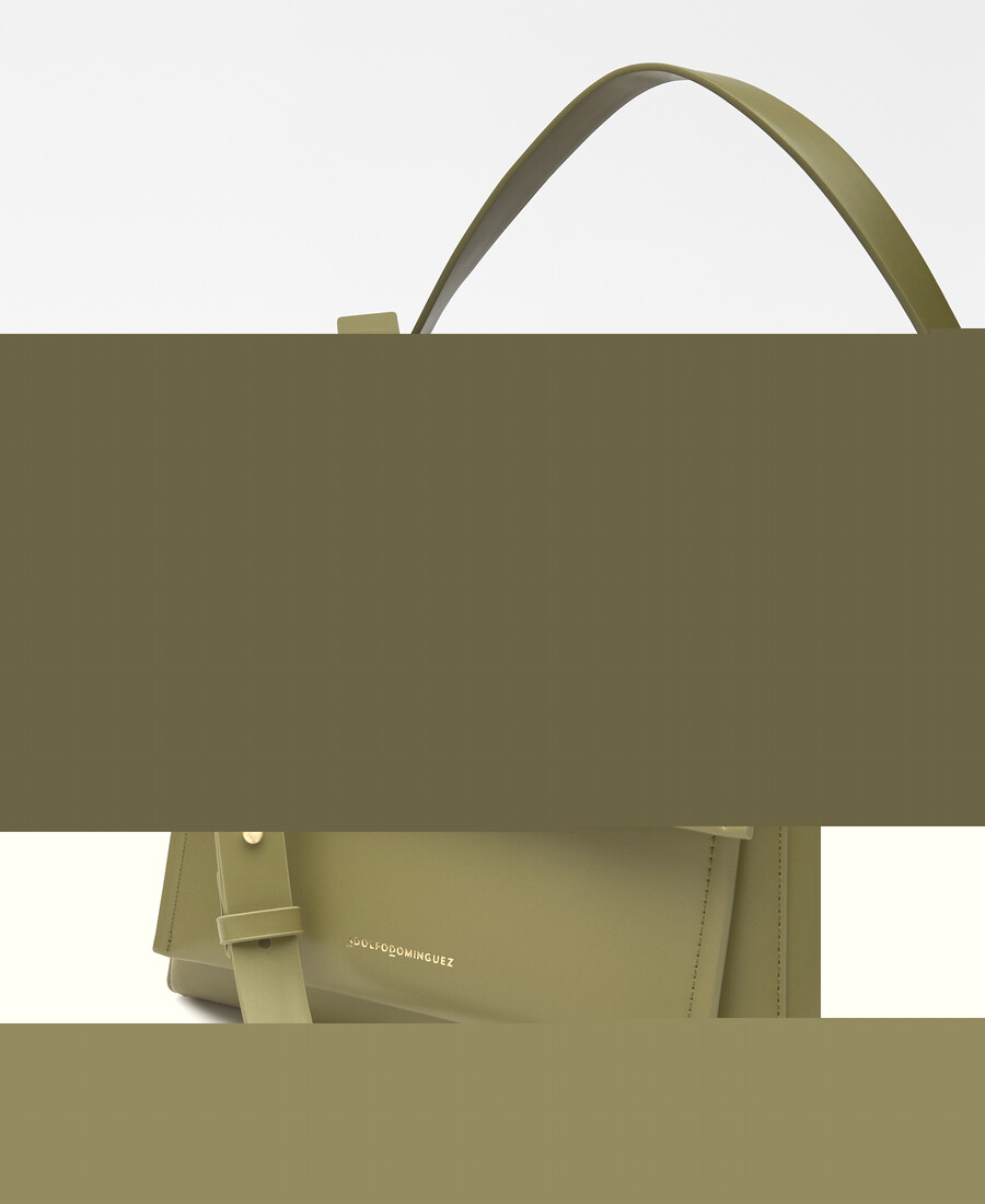 borsa a tracolla con patta in pelle e non in pelle da donna