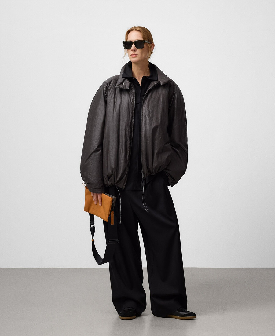 tracolla piccola da donna in nylon bicolore