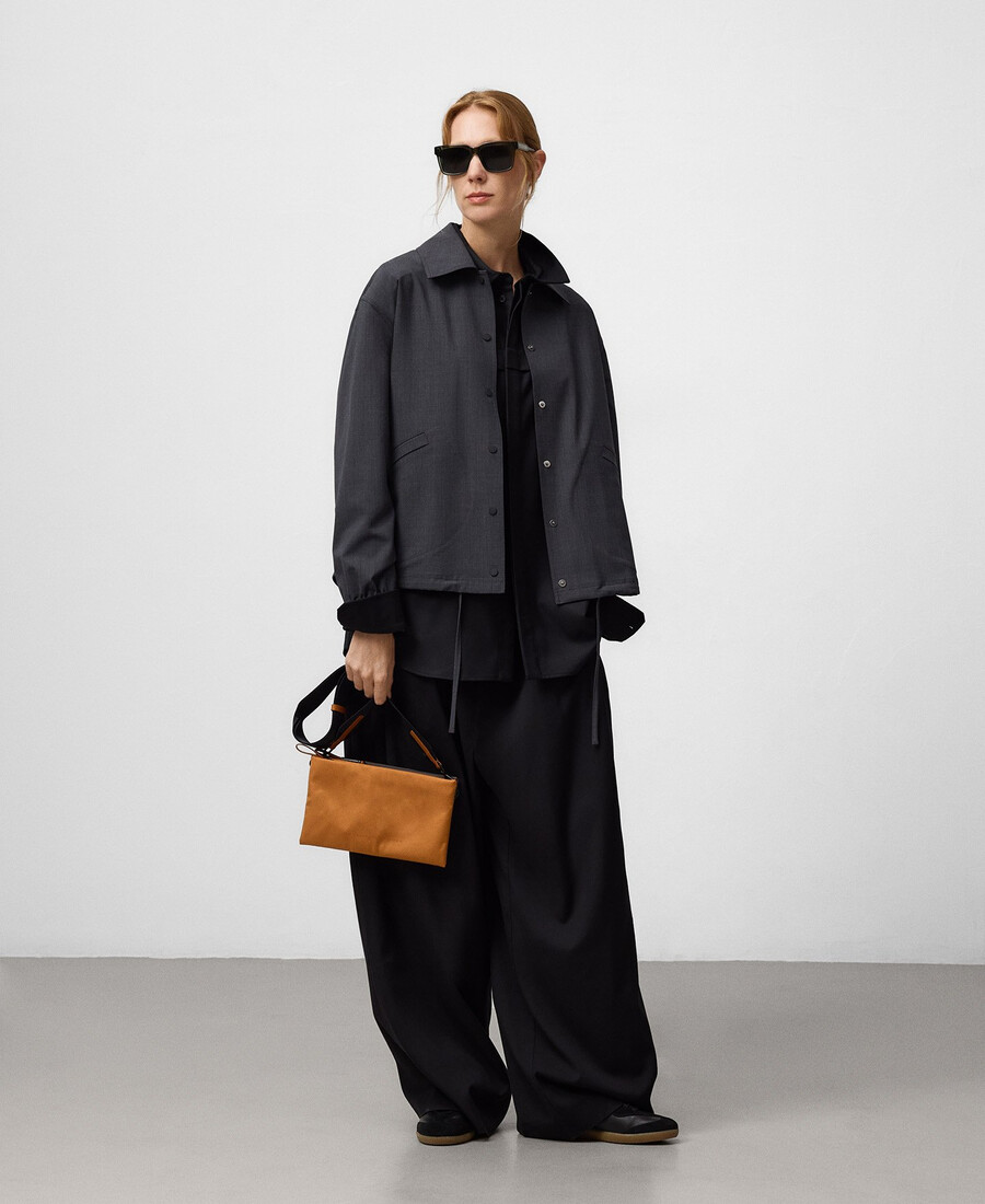 tracolla piccola da donna in nylon bicolore