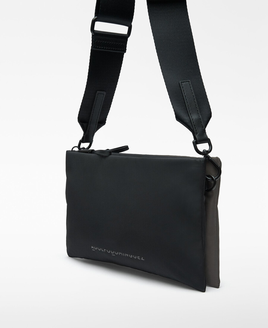 tracolla piccola da donna in nylon bicolore