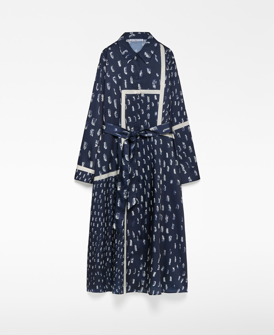 abito camicia stampato da donna