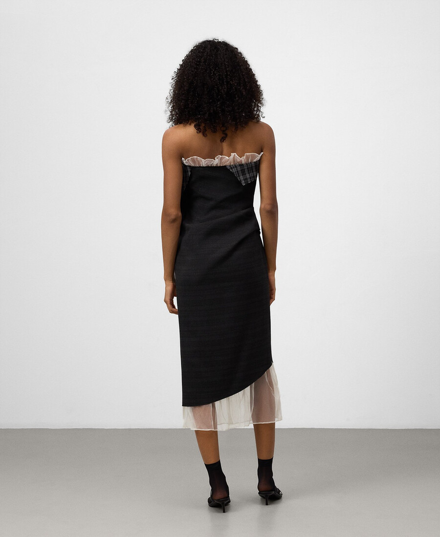 abito da donna con scollo a v combinato