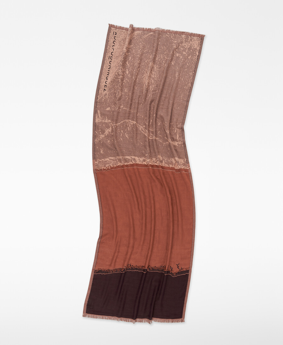 scialle donna stampato jacquard
