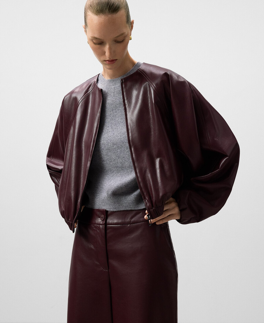 giubbotto bomber in pelle e non pelle da donna