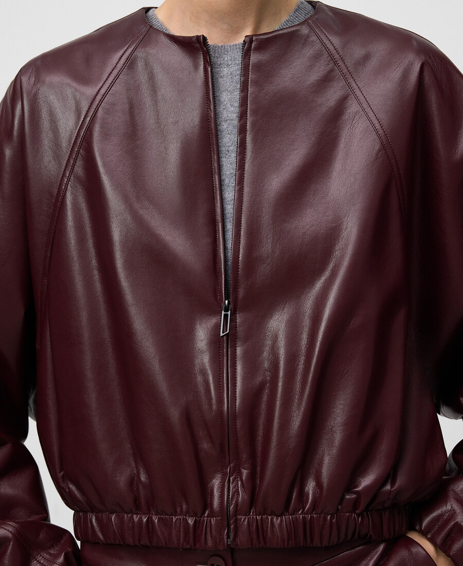 giubbotto bomber in pelle e non pelle da donna