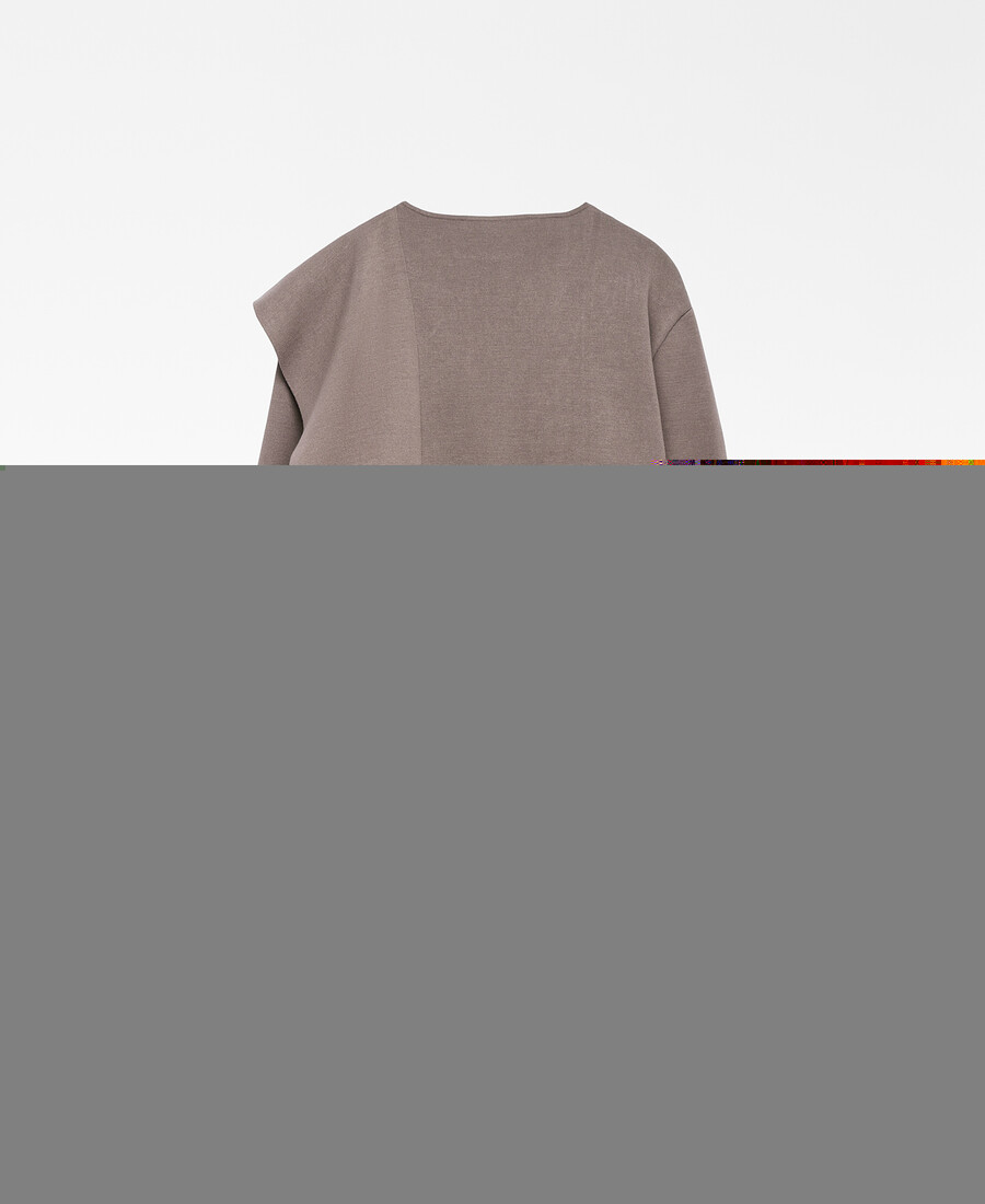 giacca in maglia con collo a sciarpa da donna