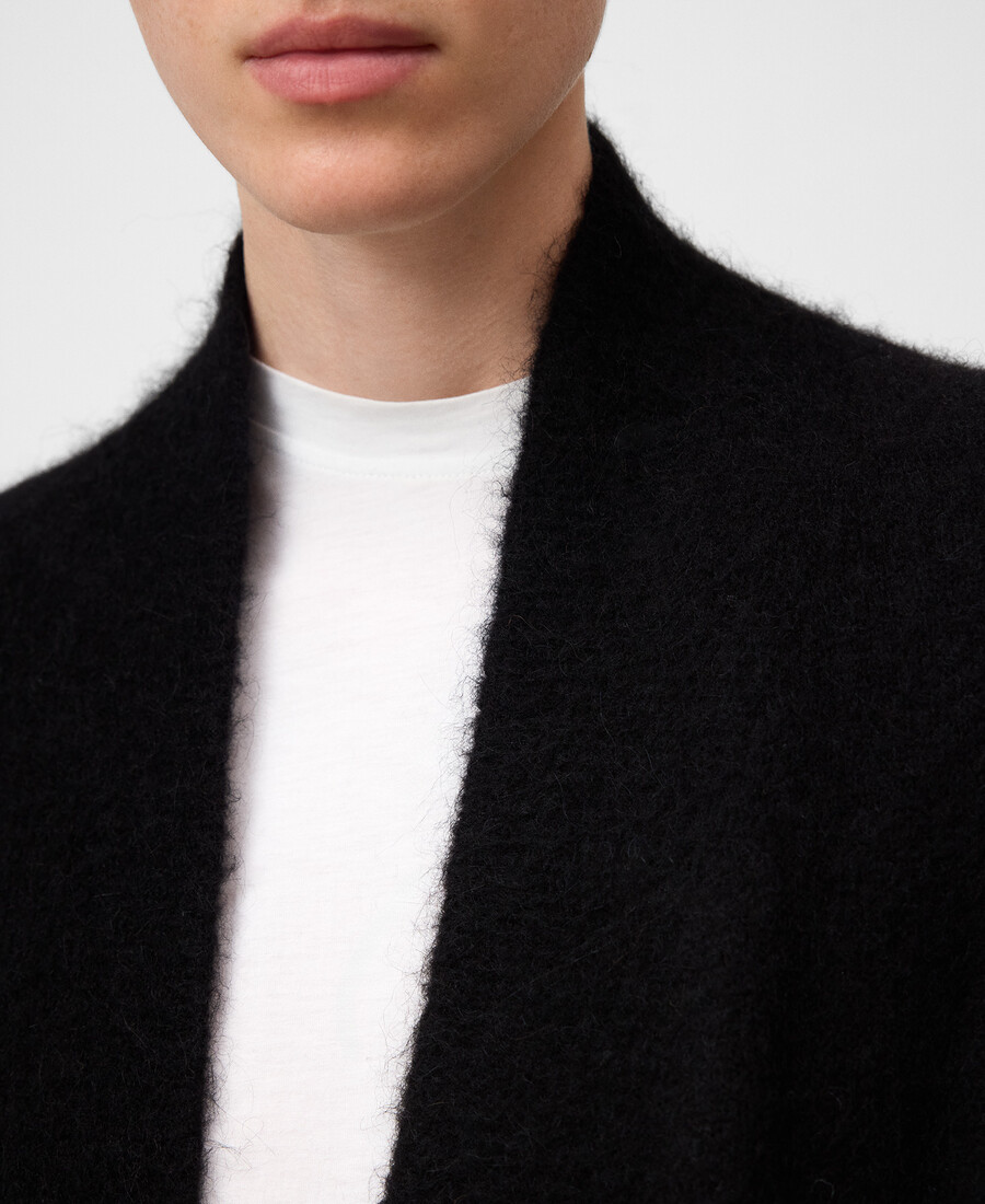 giacca in maglia con cintura donna