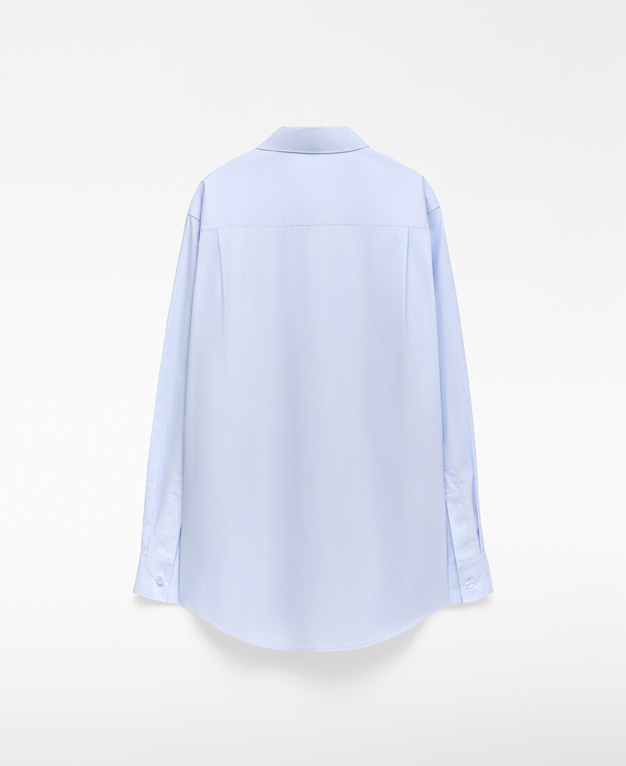 camicia da donna con colletto a revers in cotone biologico