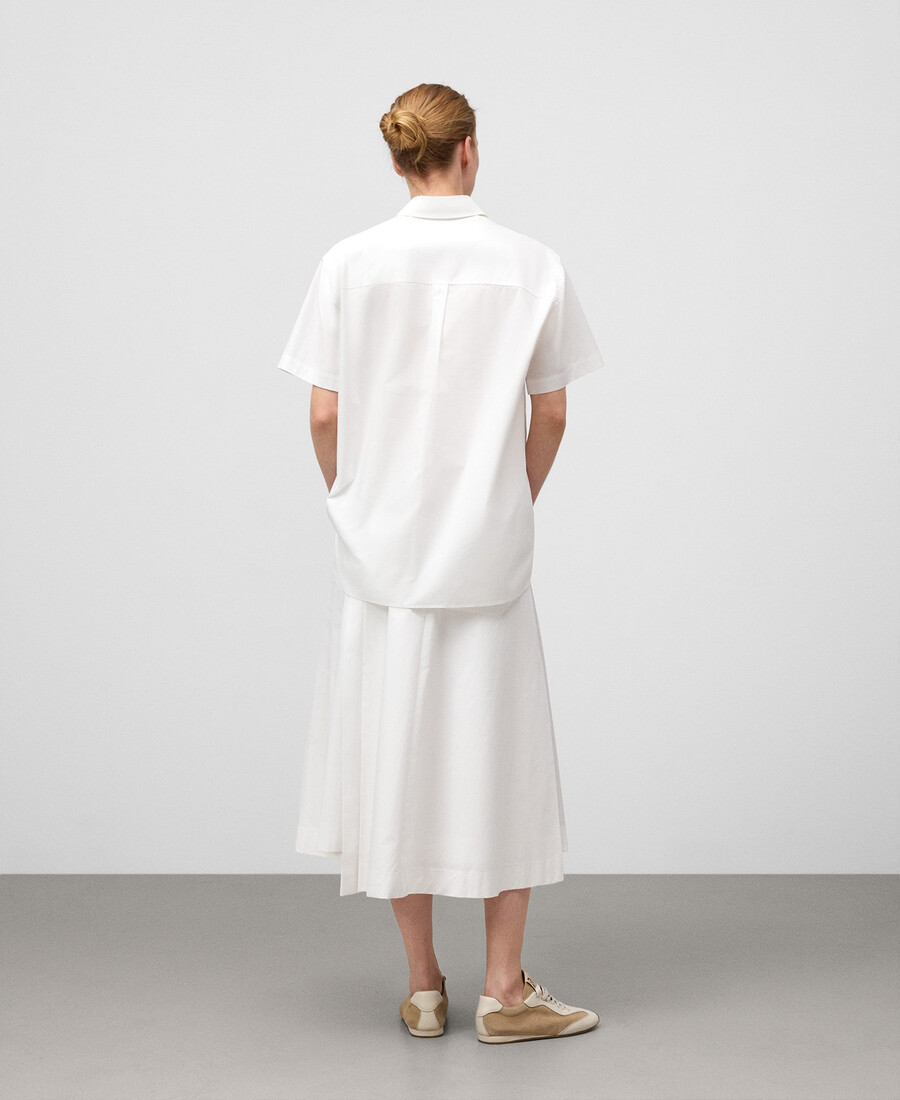camicia oversize in cotone biologico da donna