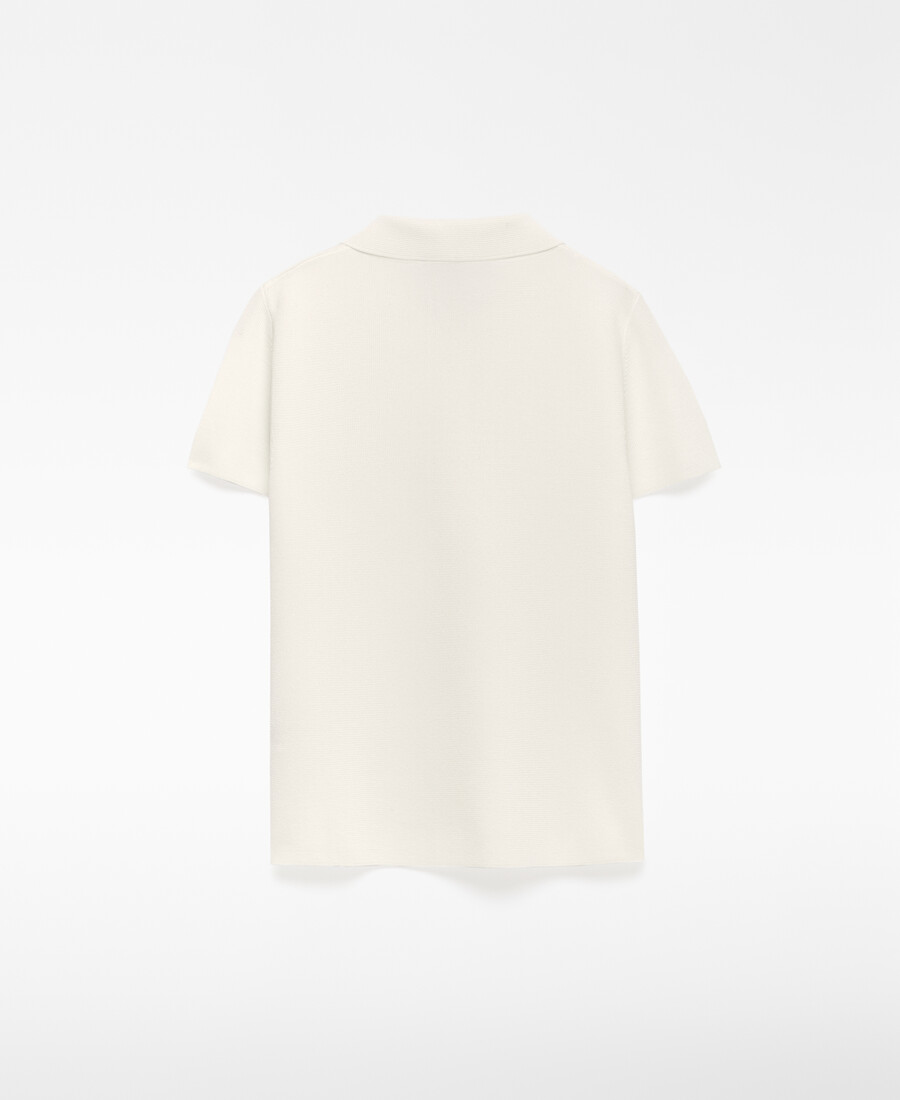 polo da donna a manica corta in maglia