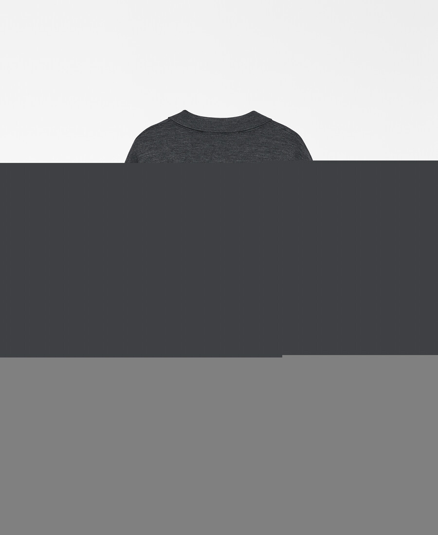 polo oversize in maglia da donna
