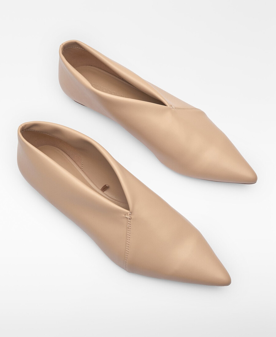 ballerina a punta da donna senza pelle
