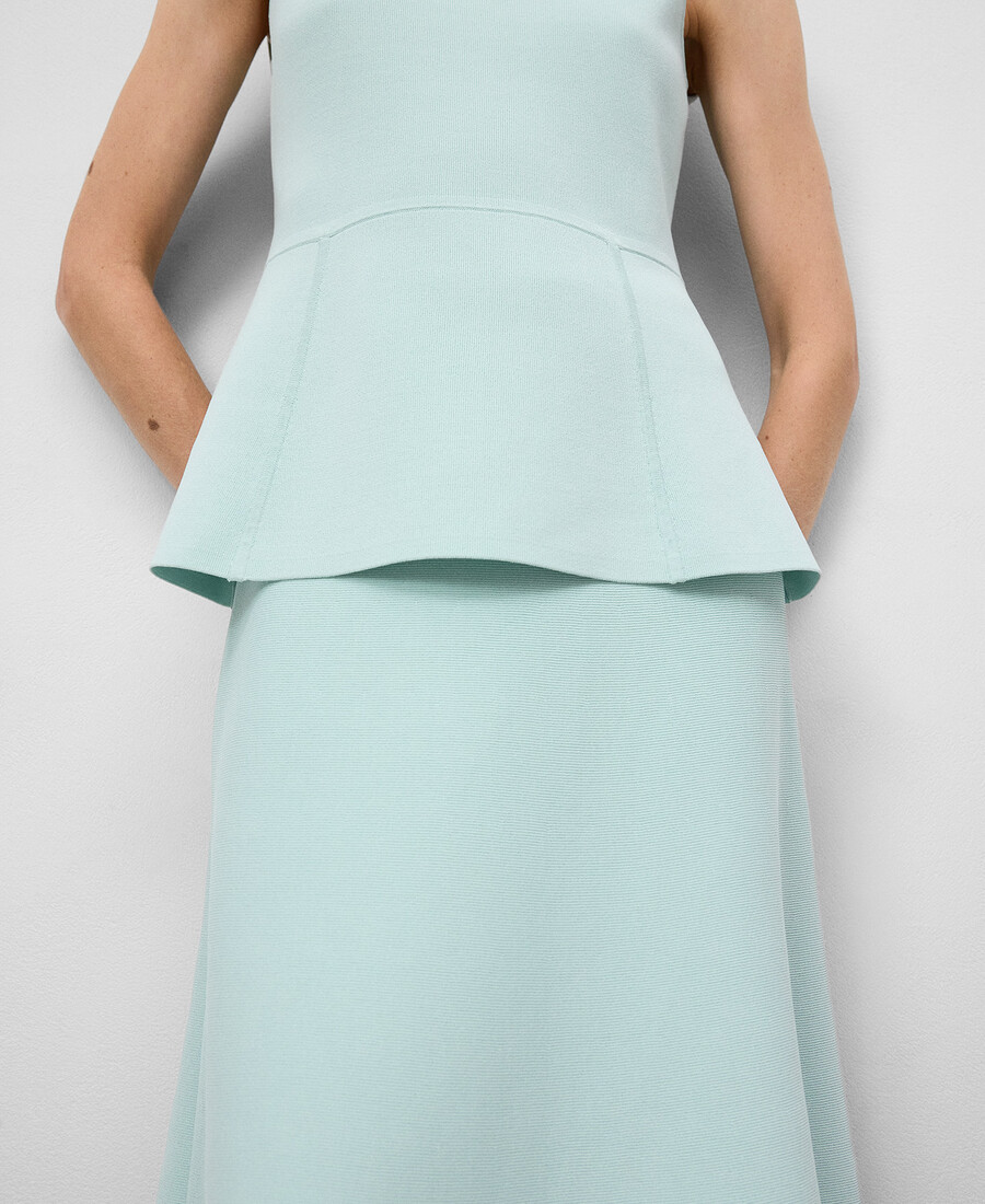 gonna a trapezio in maglia da donna