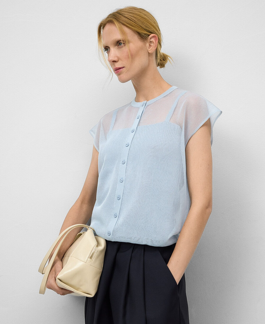 maglione lavorato a maglia combinato donna
