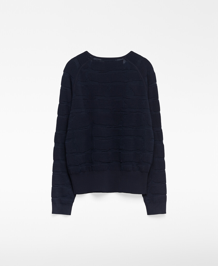 maglione donna in maglia jacquard