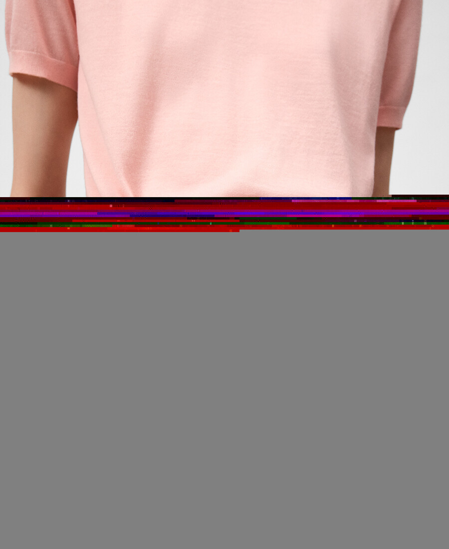 maglione donna manica corta in lana merino