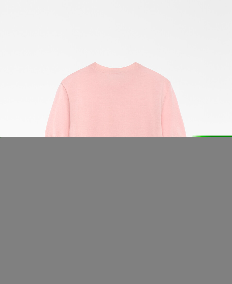 maglione donna manica corta in lana merino