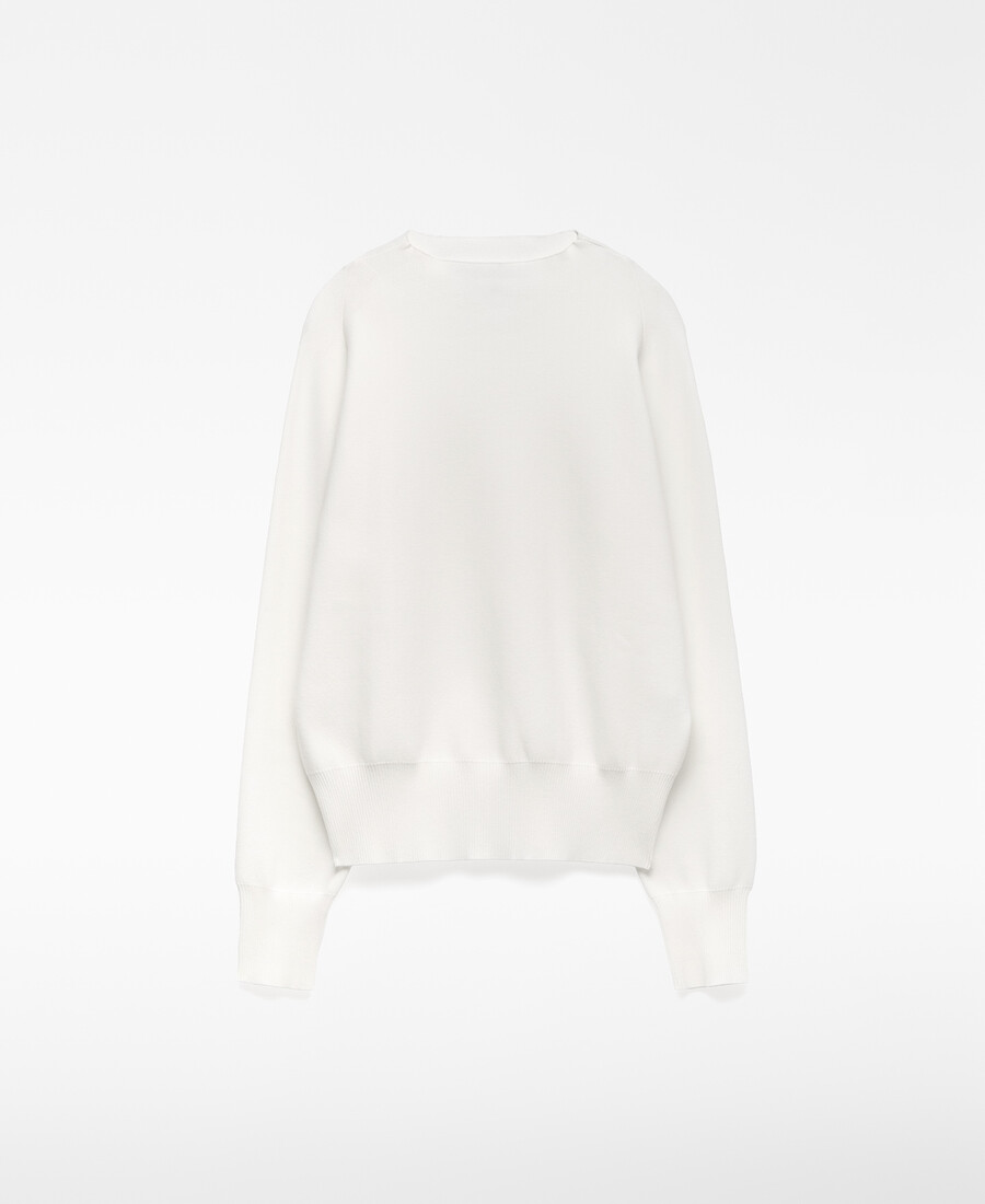 maglione donna in maglia arrotondata