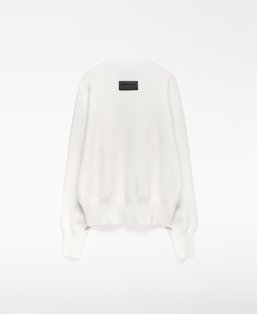 maglione donna in maglia arrotondata