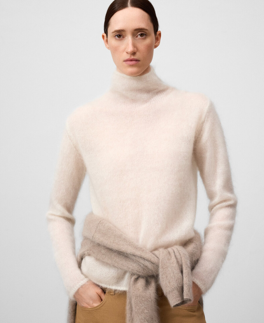 maglione donna in maglia garzata
