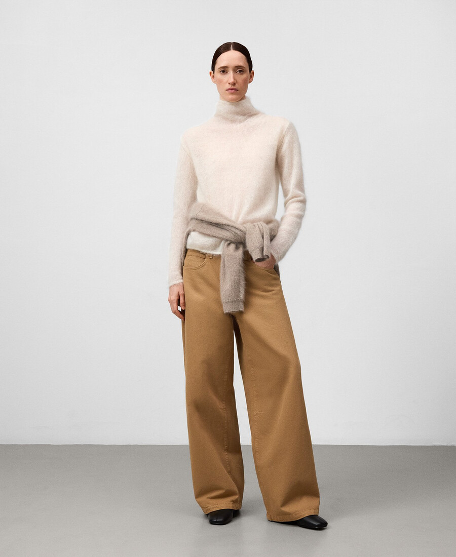 maglione donna in maglia garzata