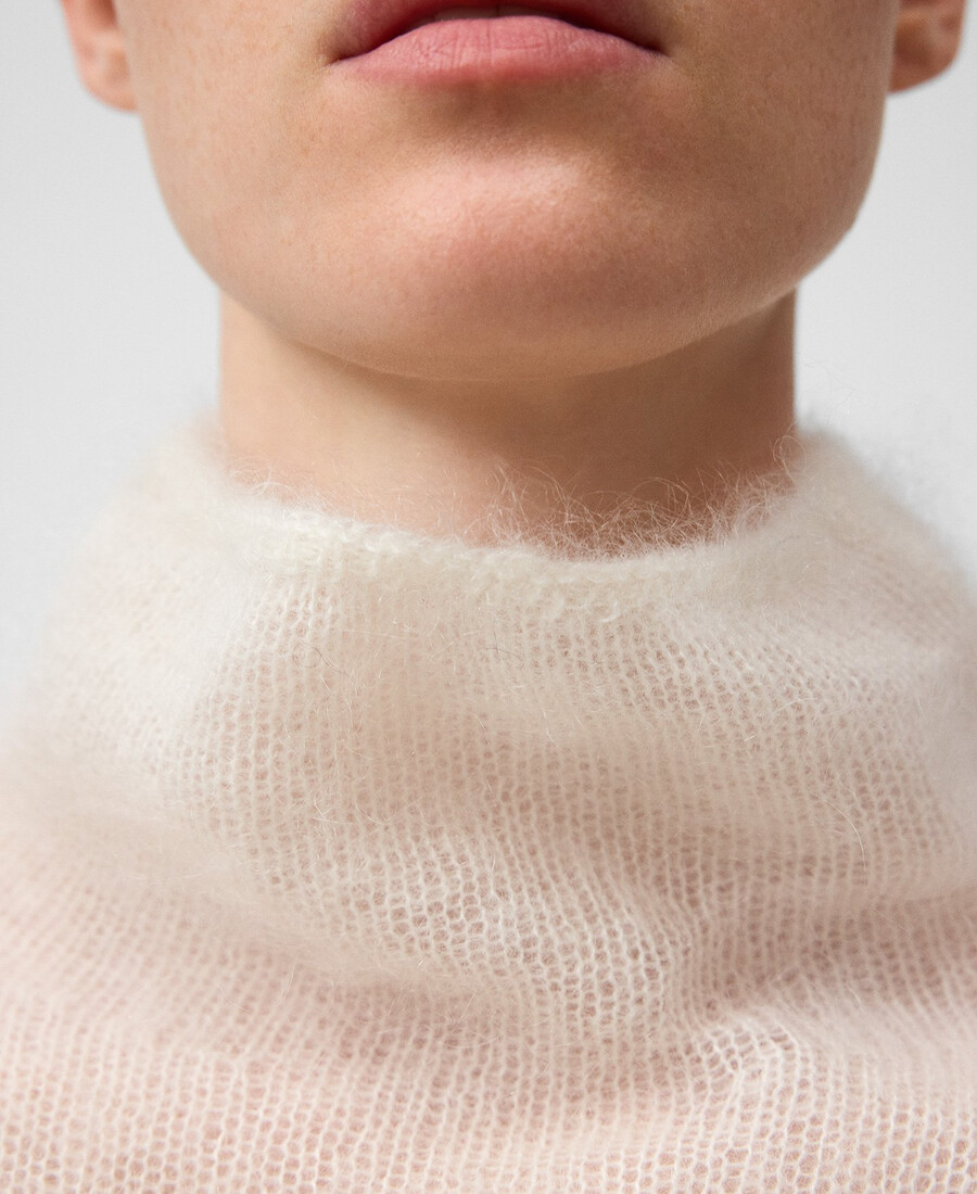 maglione donna in maglia garzata