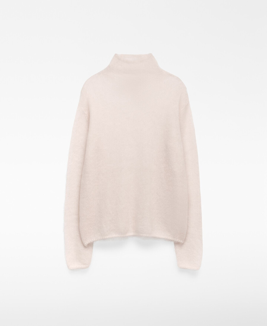 maglione donna in maglia garzata