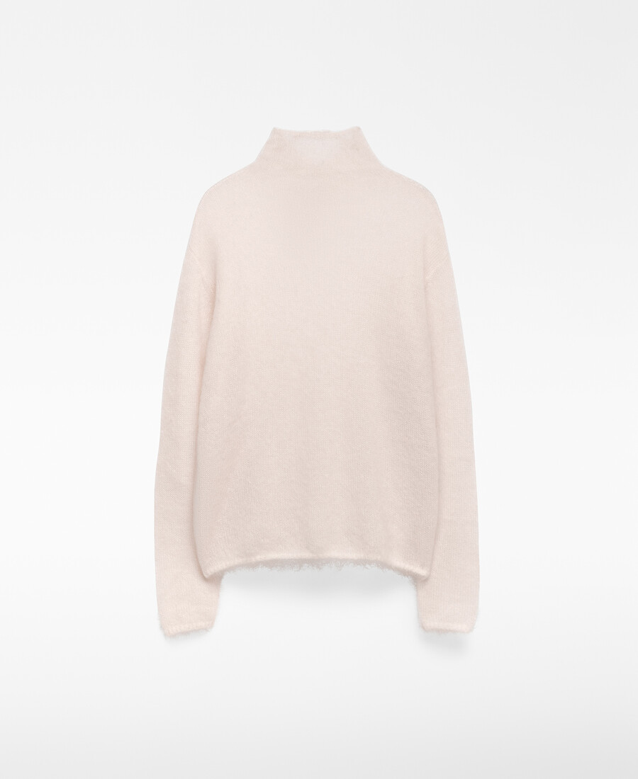 maglione donna in maglia garzata
