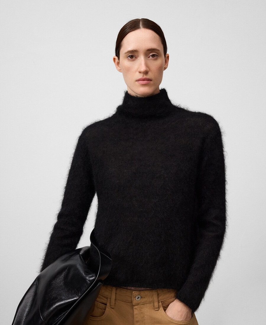 maglione donna in maglia garzata