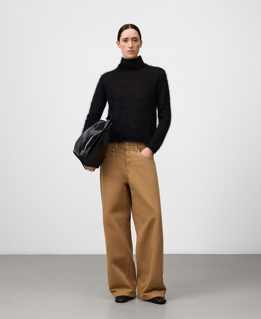 maglione donna in maglia garzata