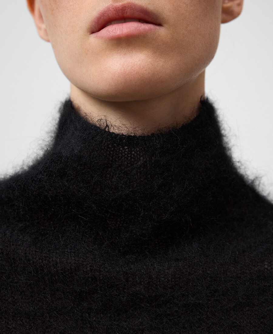 maglione donna in maglia garzata