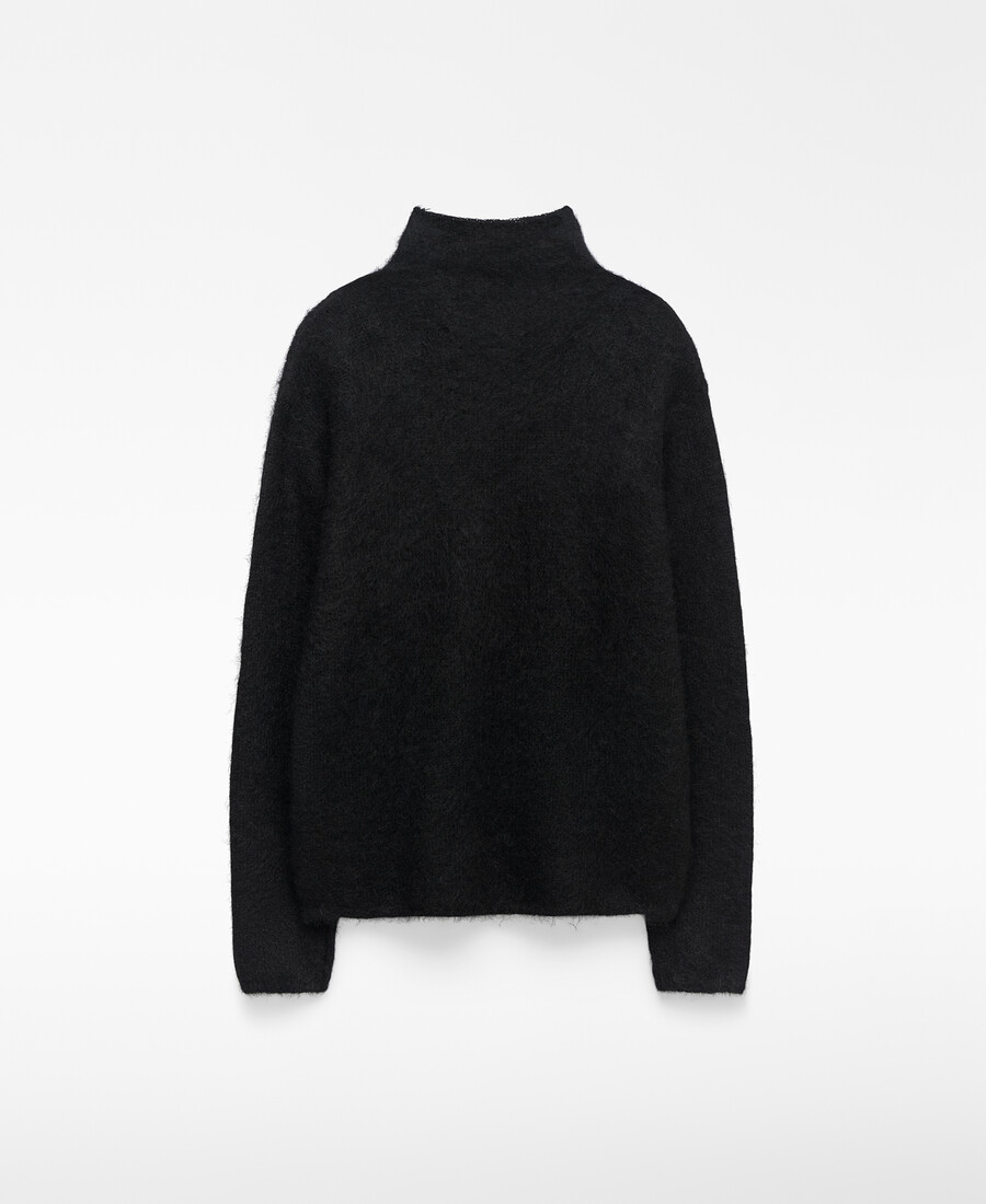 maglione donna in maglia garzata