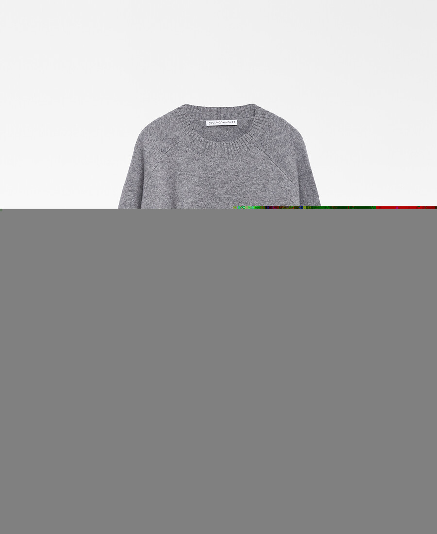 maglione di lana con pezzo di metallo donna