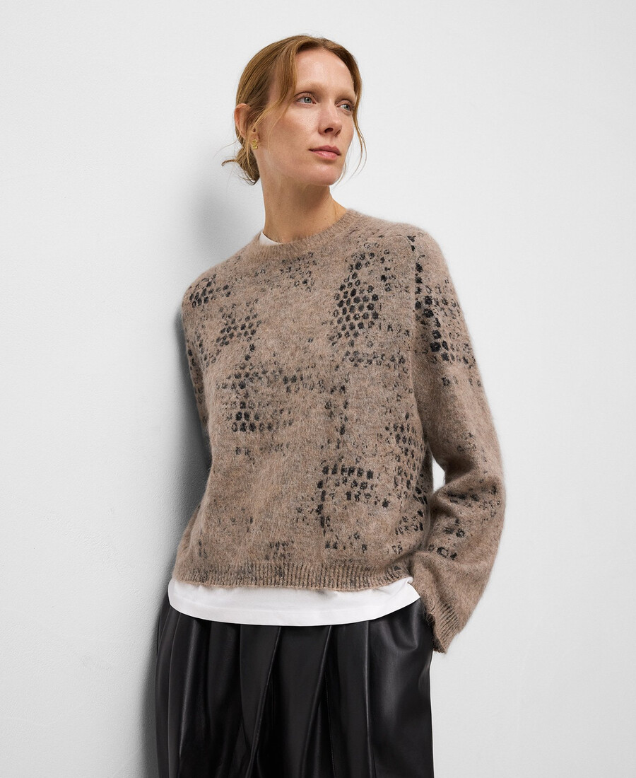 maglione donna in maglia jacquard