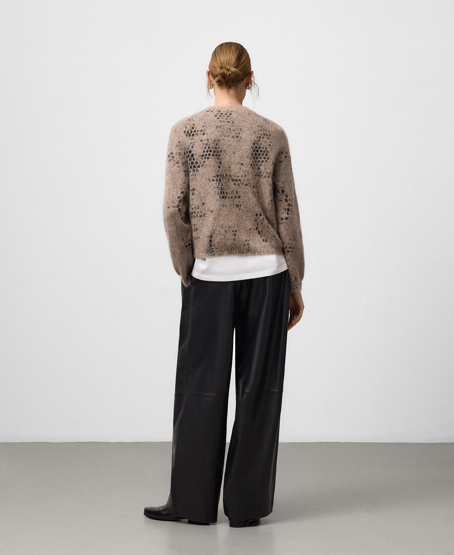 maglione donna in maglia jacquard