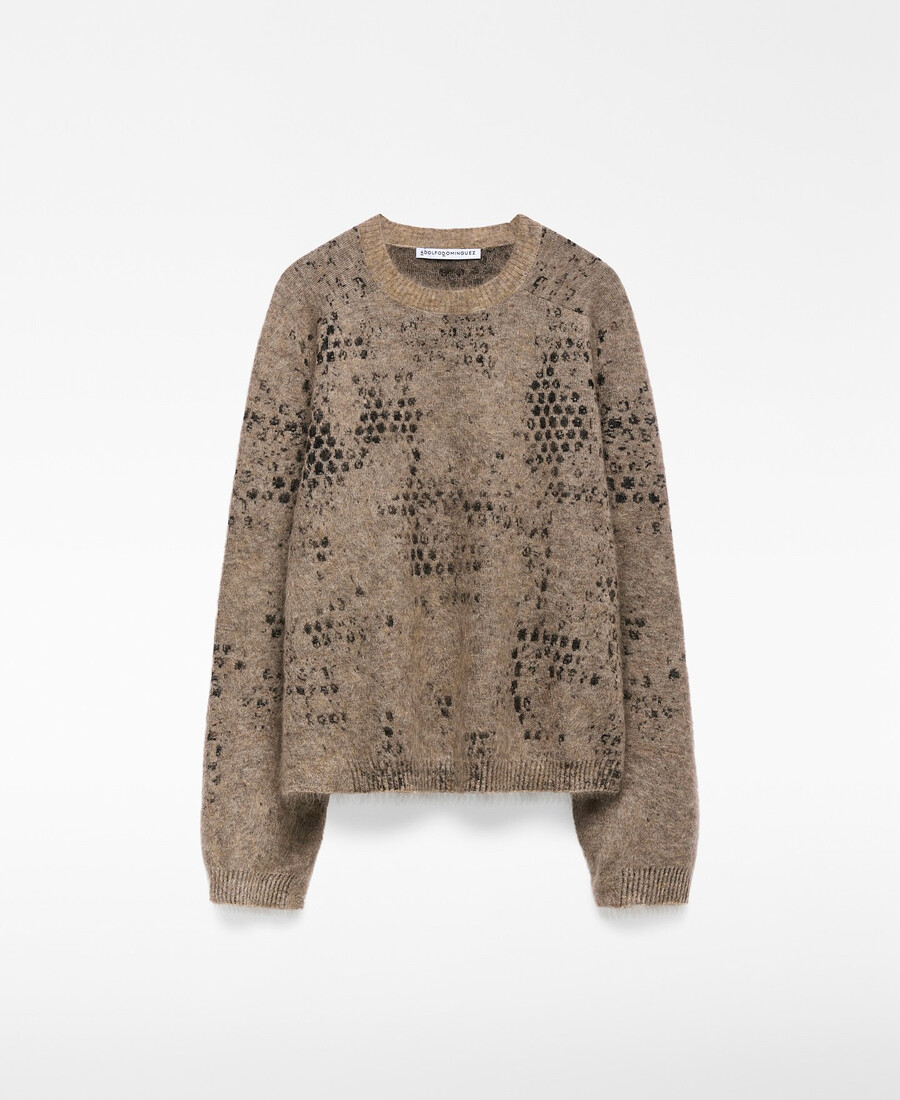 maglione donna in maglia jacquard