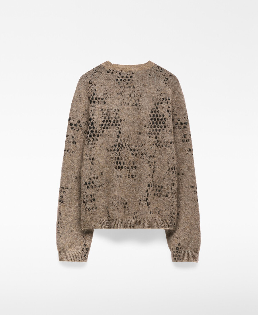 maglione donna in maglia jacquard