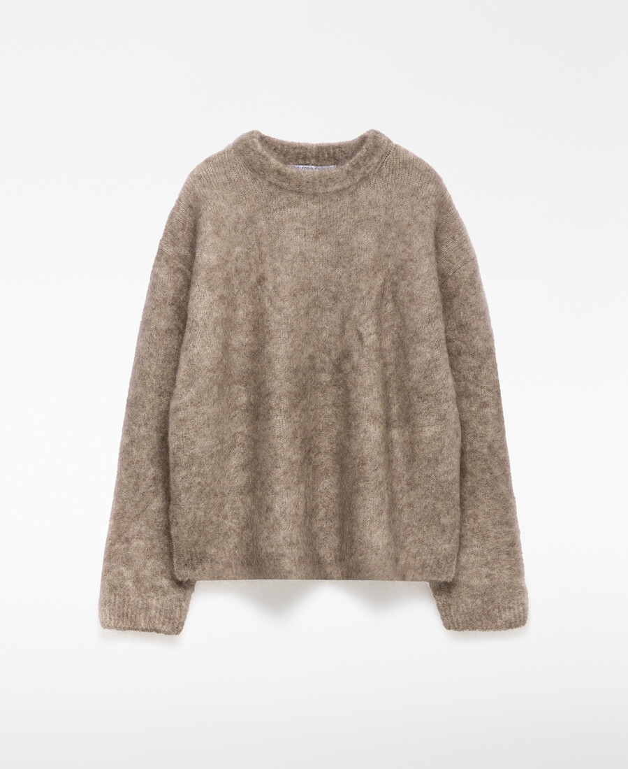 maglione donna in maglia garzata