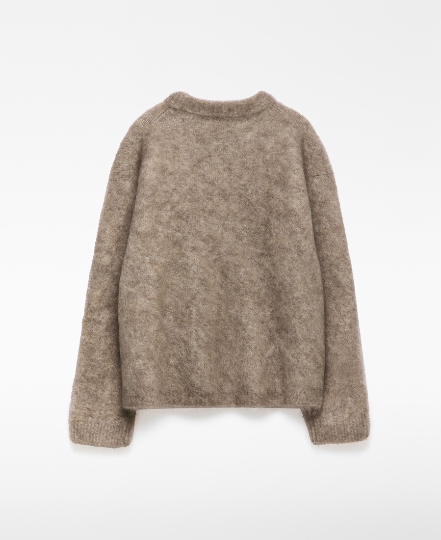maglione donna in maglia garzata