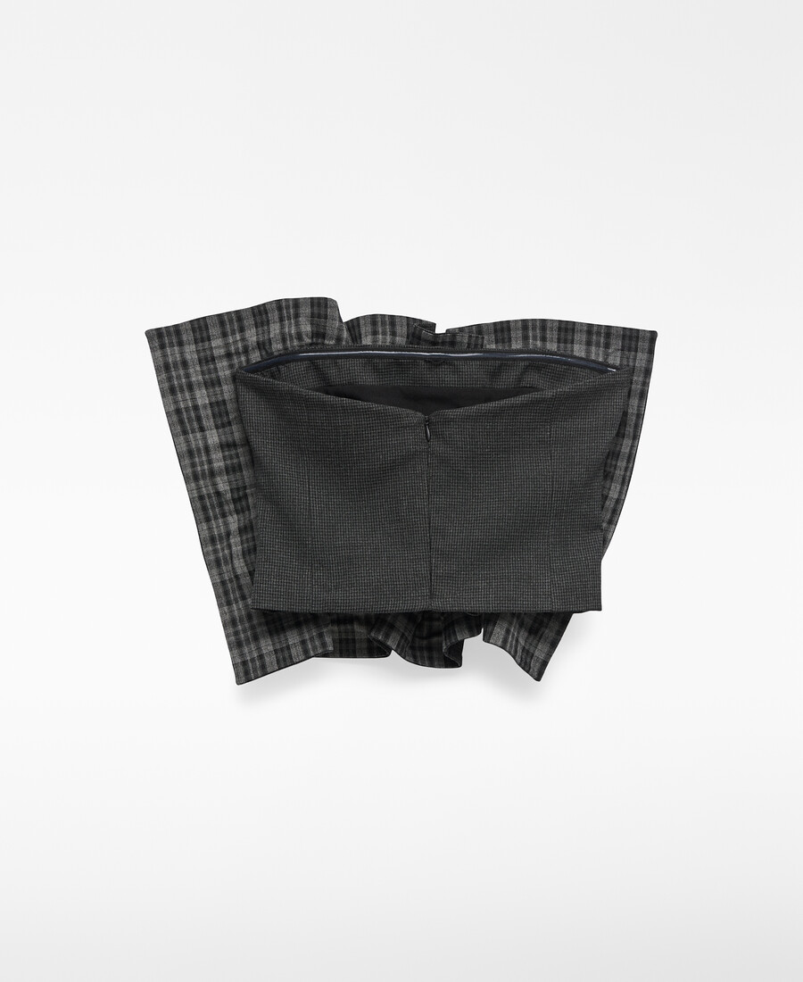 top senza spalline con pannello frontale da donna