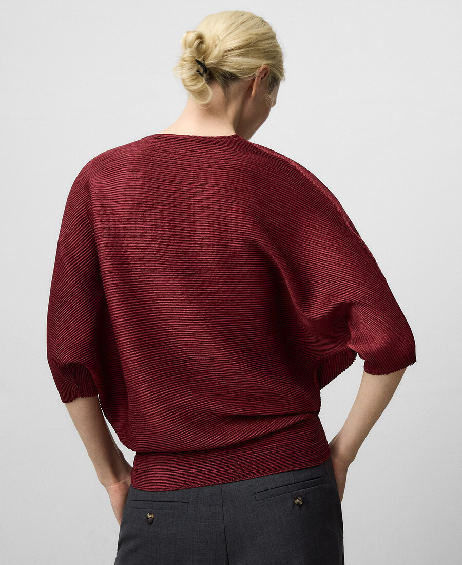 top scollato a v da donna