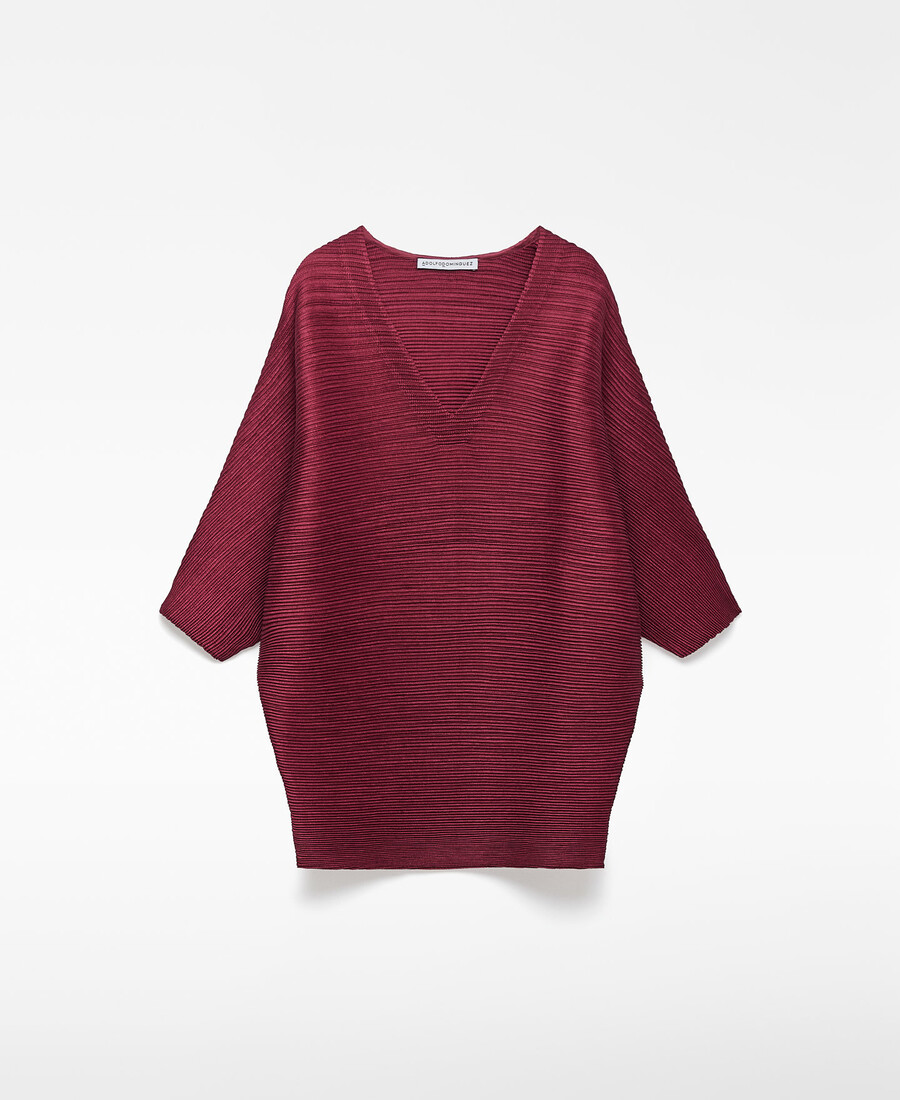 top scollato a v da donna
