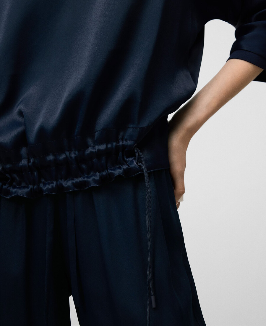 top in raso fluido da donna