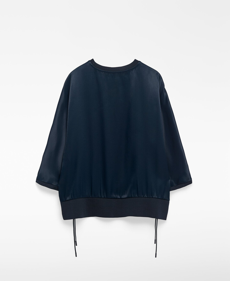 top in raso fluido da donna