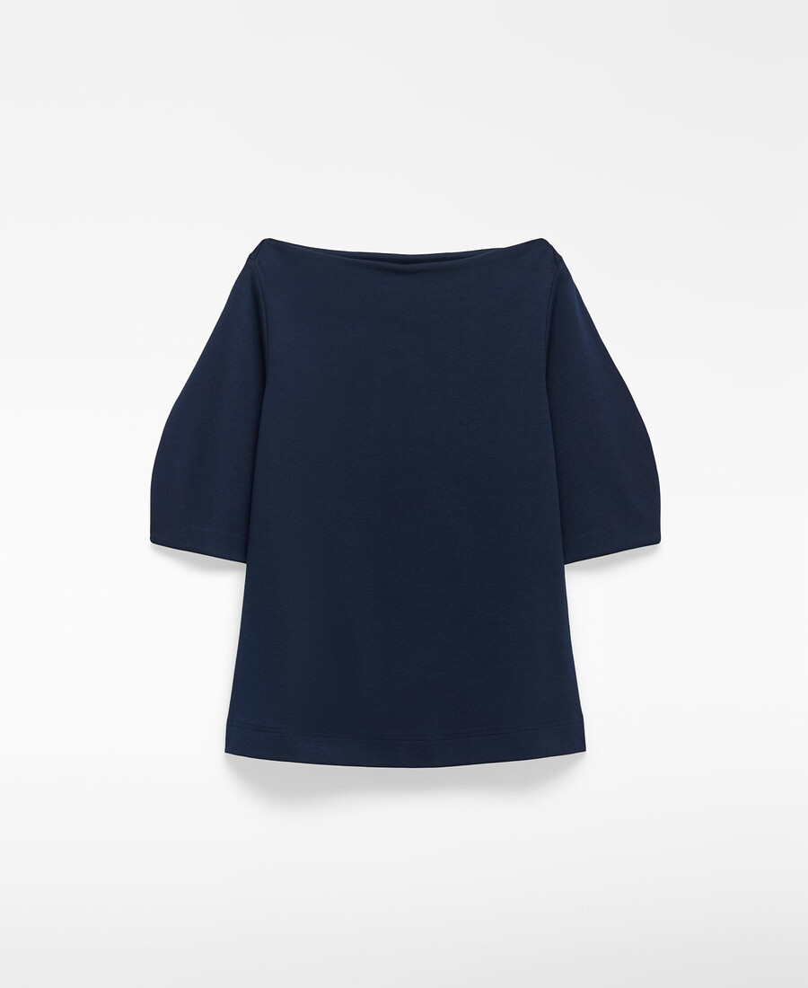 top donna con scollo a barca