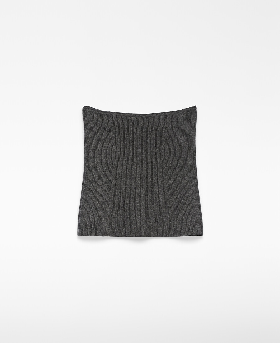 top a tubo in lana merino da donna