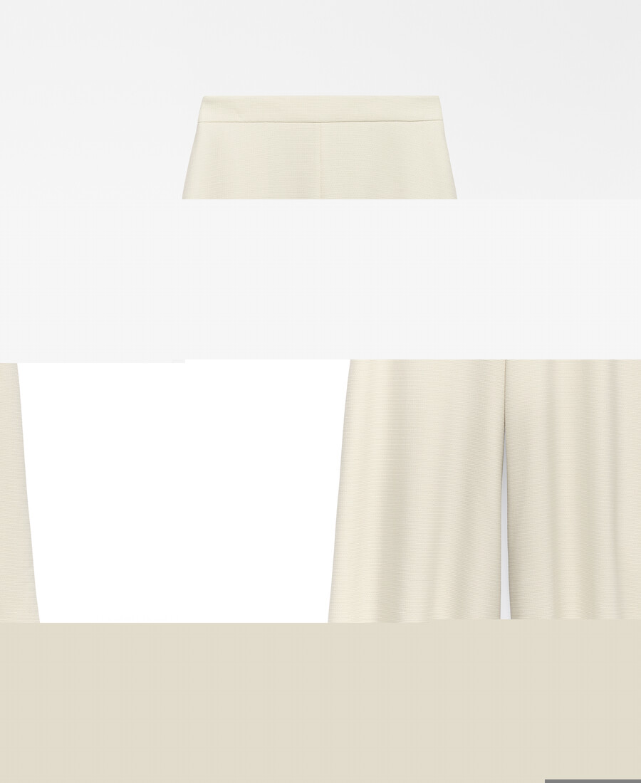 pantaloni culotte testurizzati da donna