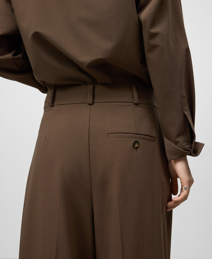 pantaloni sartoriali a gamba larga da donna