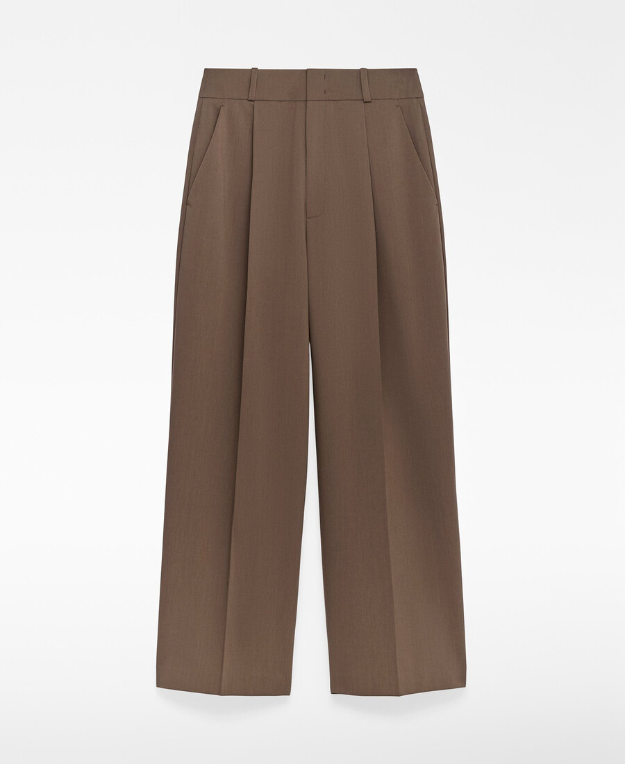 pantaloni sartoriali a gamba larga da donna